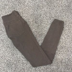 brown jeggings